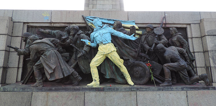 vandalismus sovětského pomníku